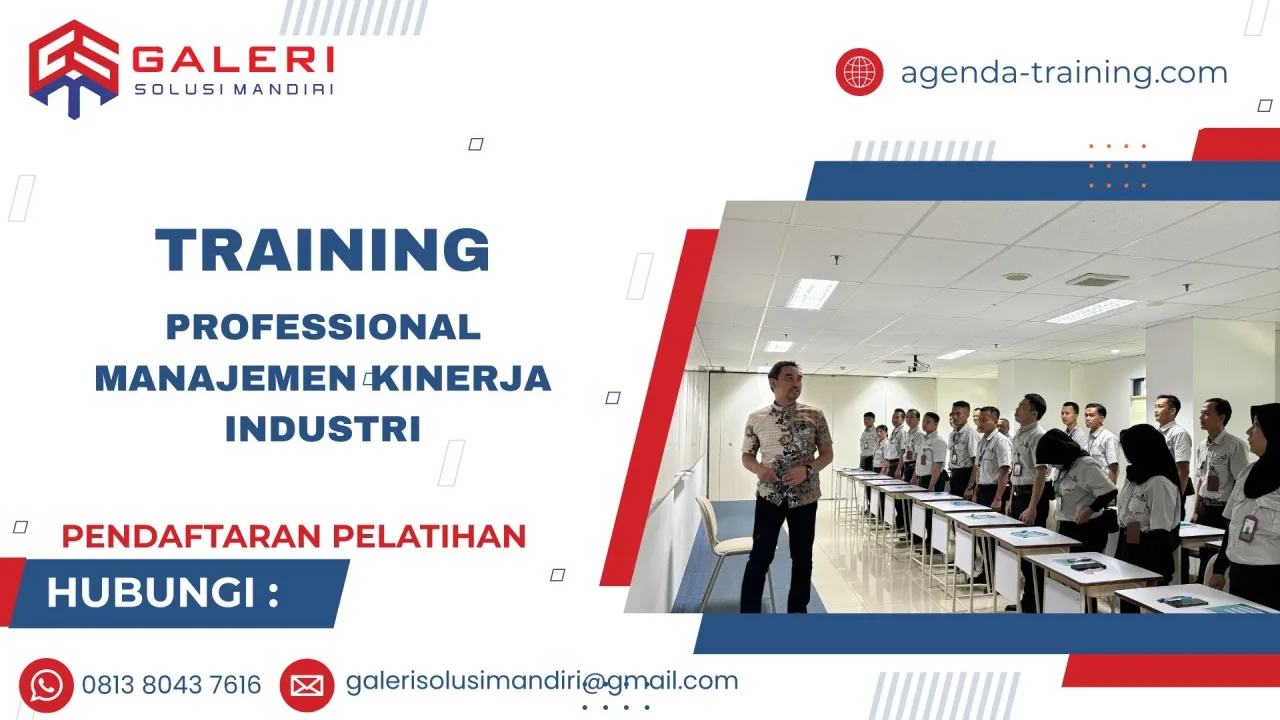 TRAINING PROFESSIONAL MANAJEMEN KINERJA INDUSTRI