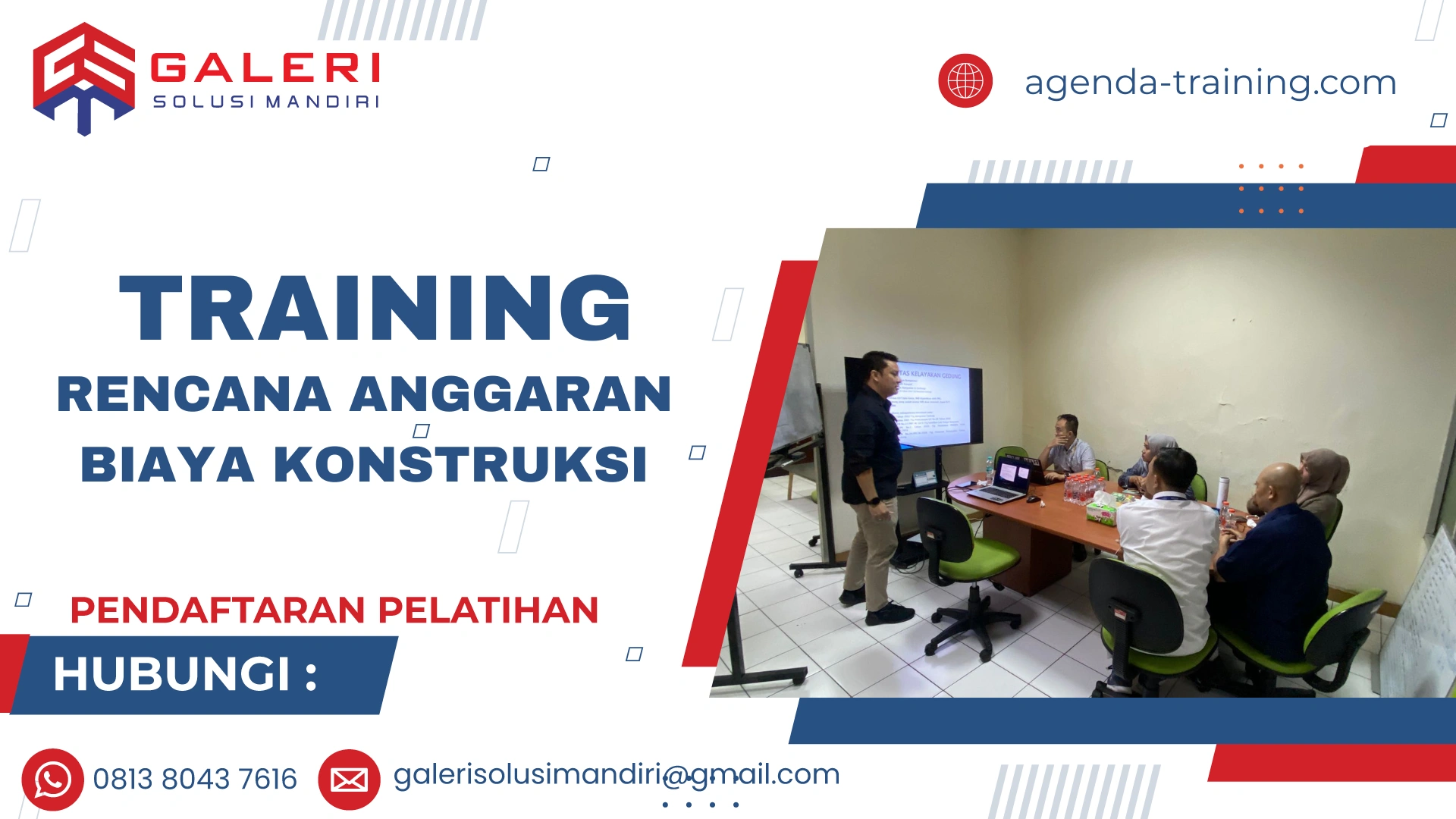 training rencana anggaran biaya
