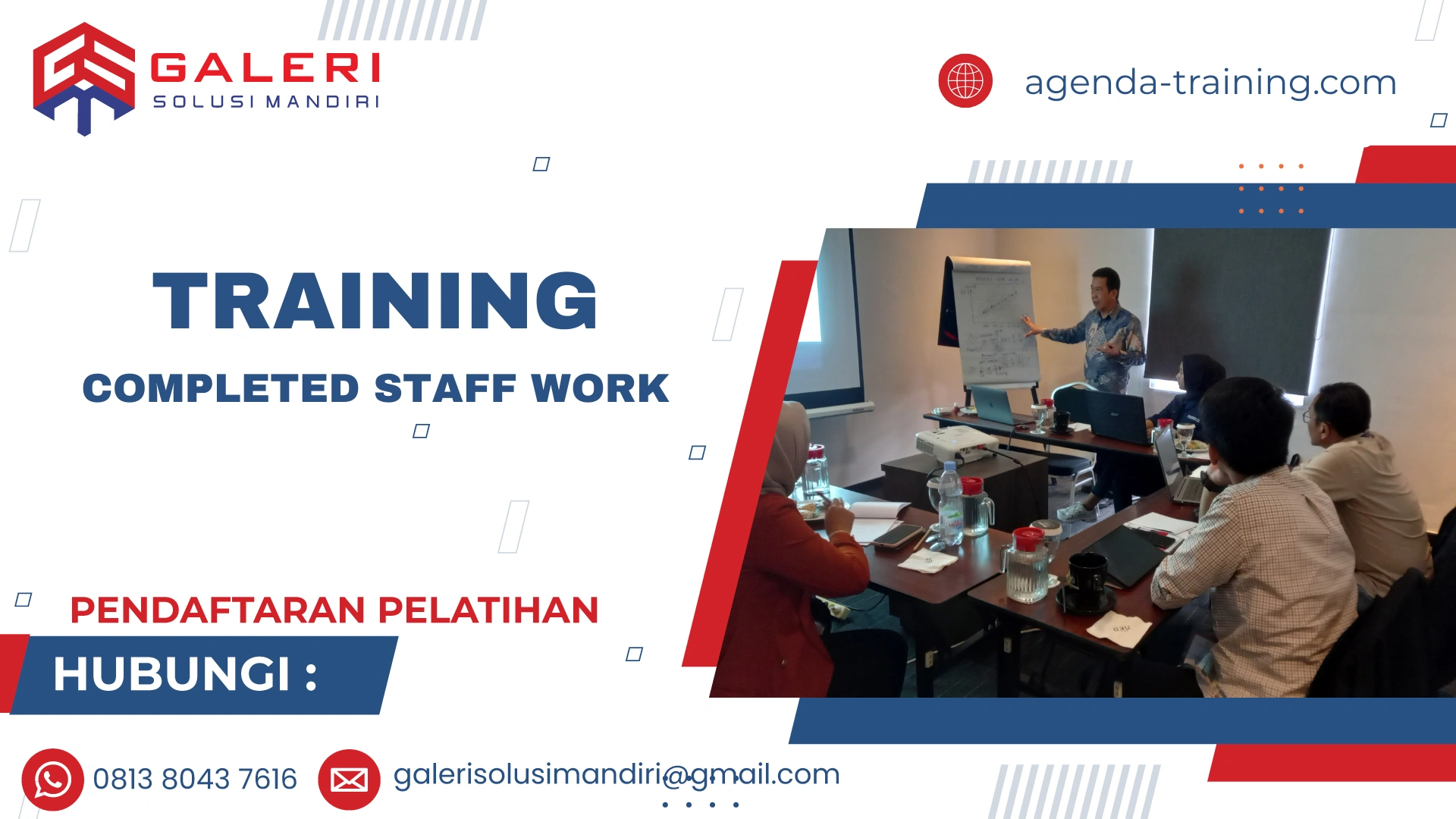 TRAINING COMPLETED STAFF WORK 