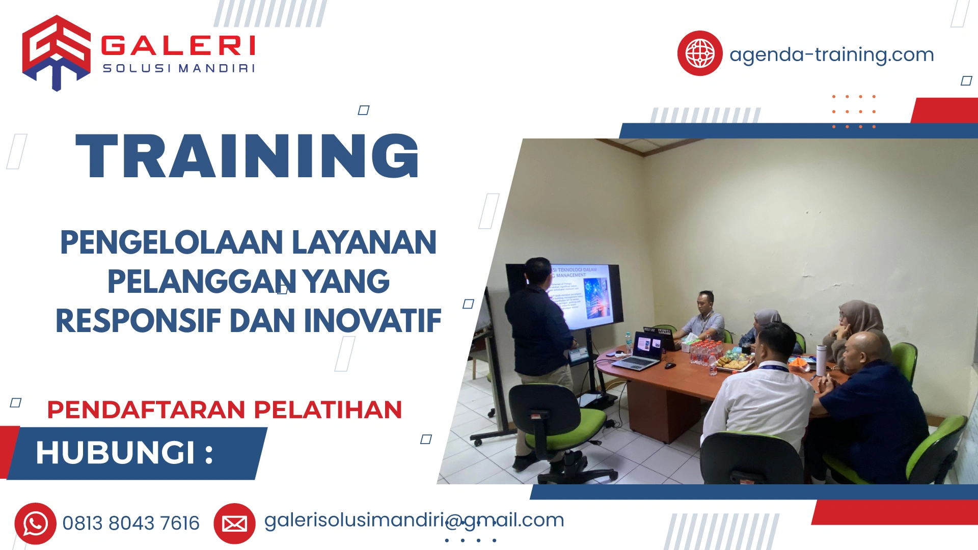TRAINING PENGELOLAAN LAYANAN PELANGGAN YANG RESPONSIF DAN INOVATIF