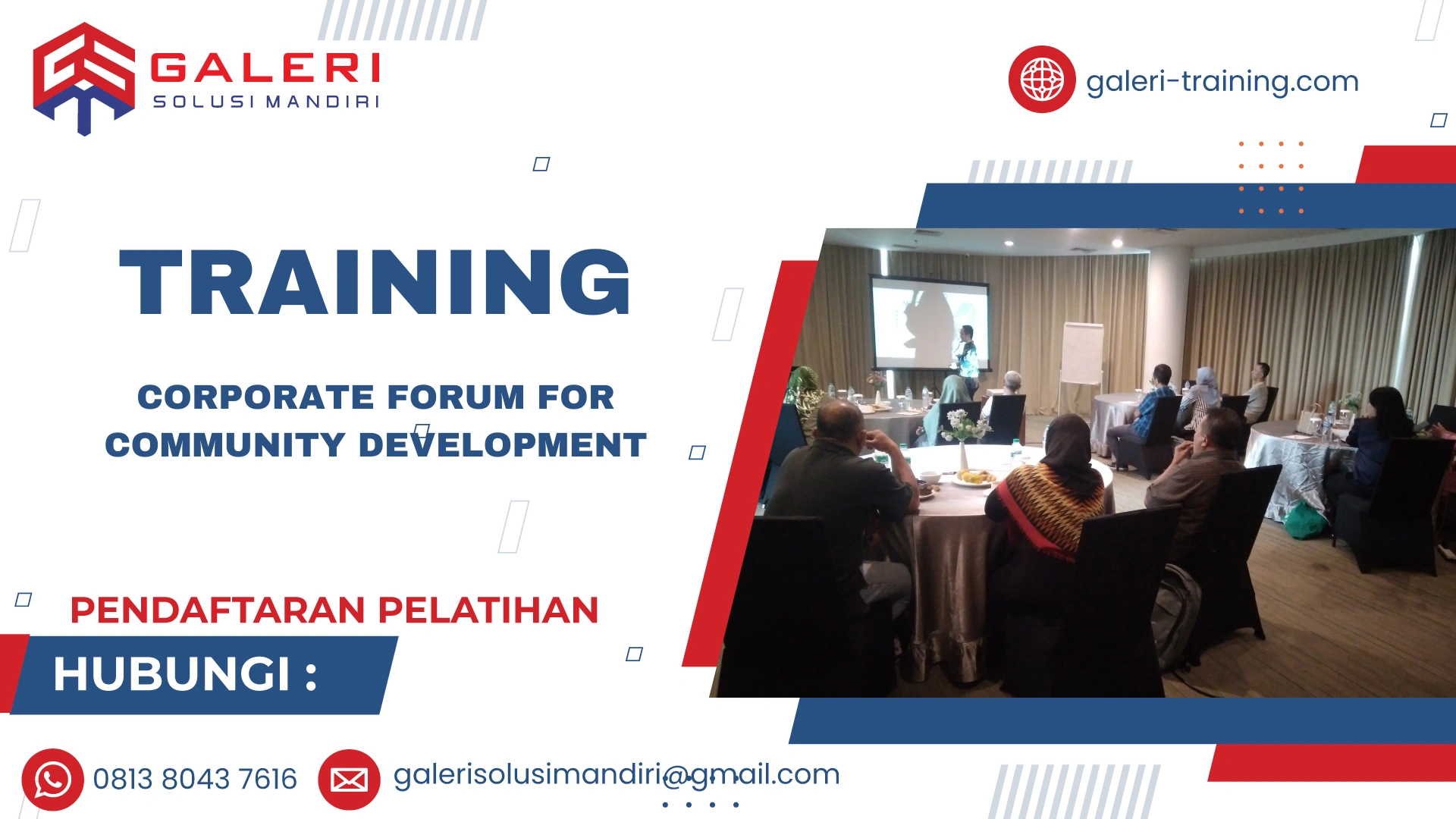 TRAINING CORPORATE FORUM FOR COMMUNITY DEVELOPMENT