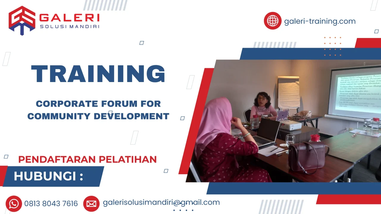 TRAINING CORPORATE FORUM FOR COMMUNITY DEVELOPMENT