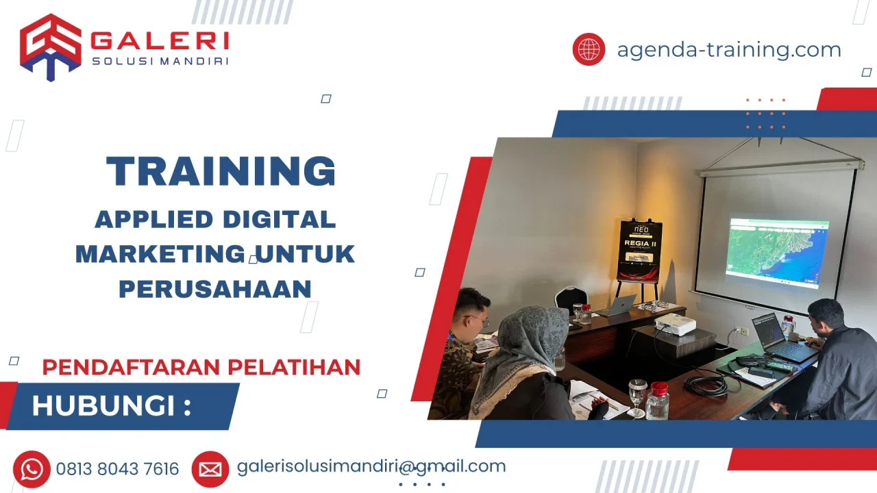 TRAINING APPLIED DIGITAL MARKETING UNTUK PERUSAHAAN