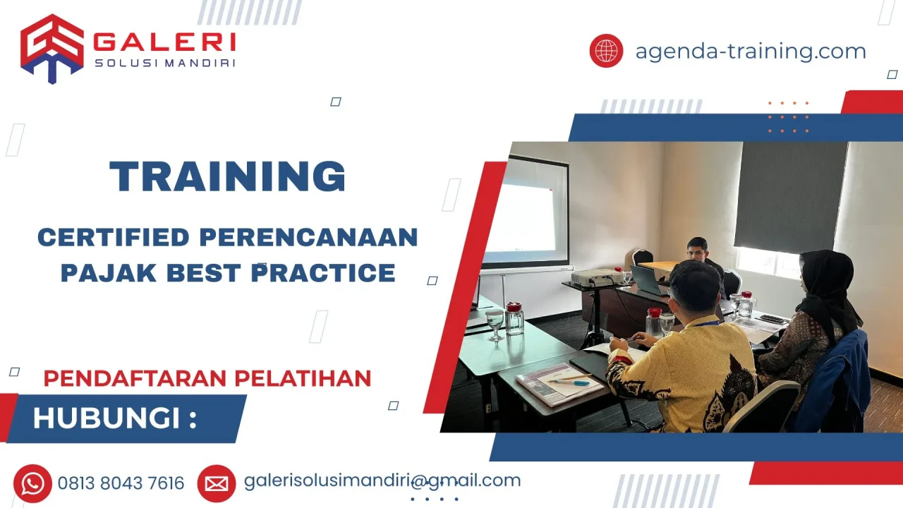 TRAINING CERTIFIED PERENCANAAN PAJAK BEST PRACTICE