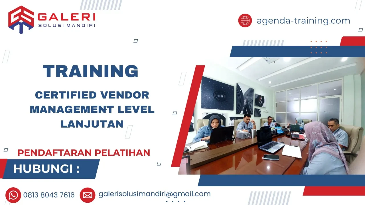 TRAINING CERTIFIED VENDOR MANAGEMENT LEVEL LANJUTAN