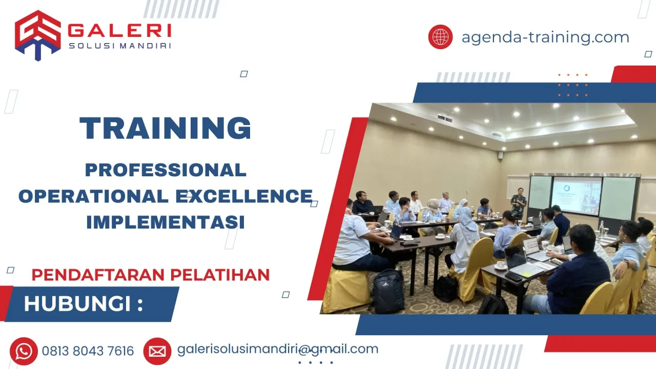 TRAINING PROFESSIONAL OPERATIONAL EXCELLENCE IMPLEMENTASI