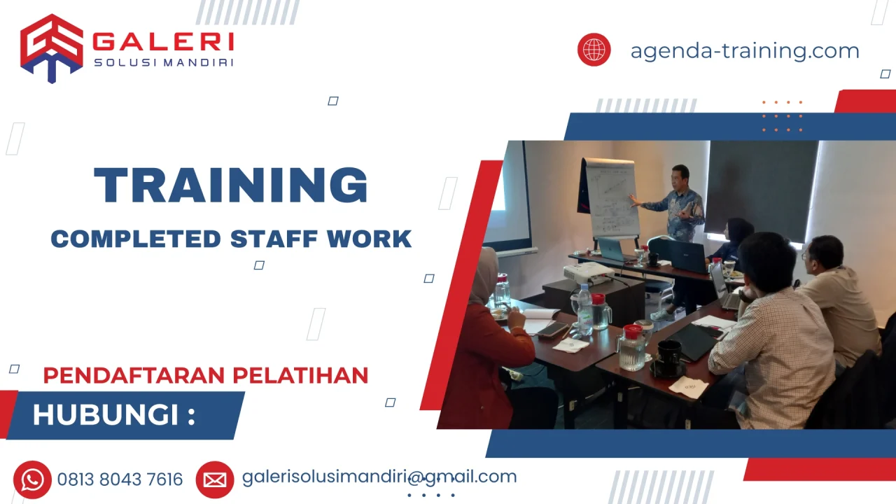 TRAINING COMPLETED STAFF WORK